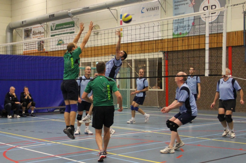 Mix 1 Foto: Marjanne van der Velde Heren 1 in actie