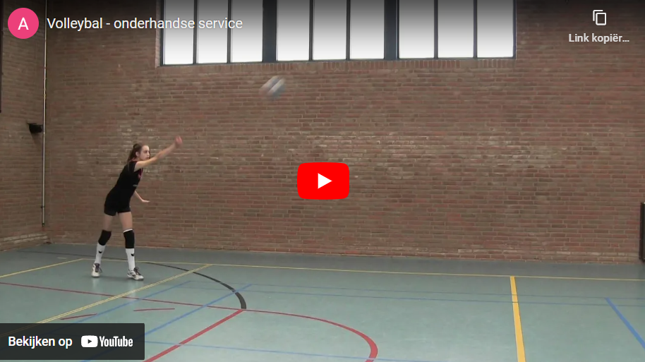 Techniek onderhands serveren